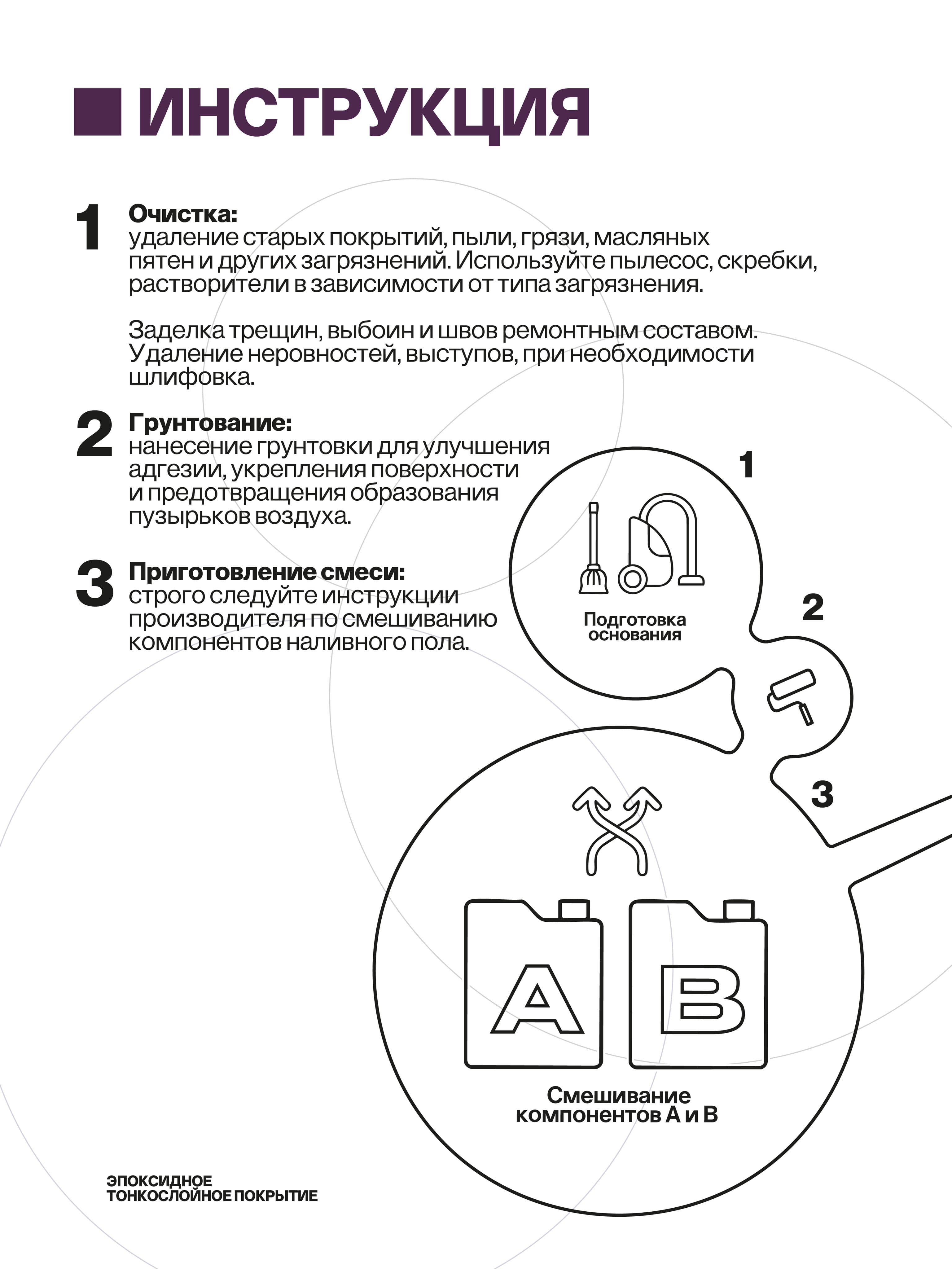 Наливной пол, эпоксидное покрытие, серый, 5 кг