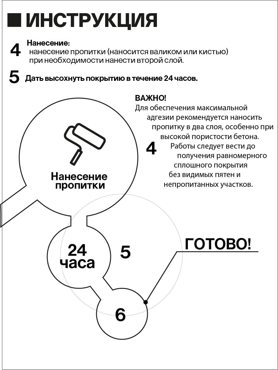 Пропитка для бетона, эпоксидная, 5 кг