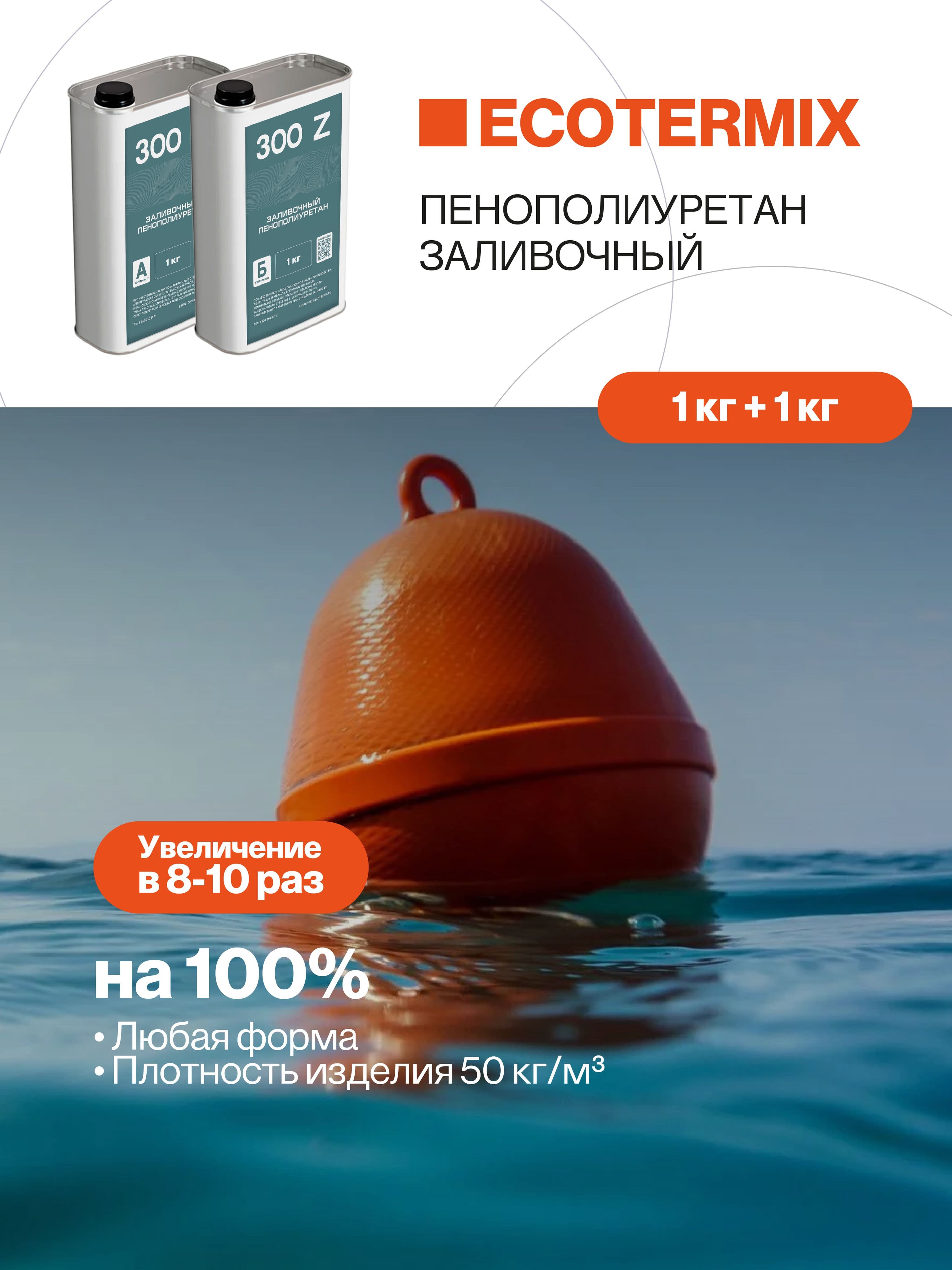 Пенополиуретан заливочный, 50 кг/м3, 2 кг