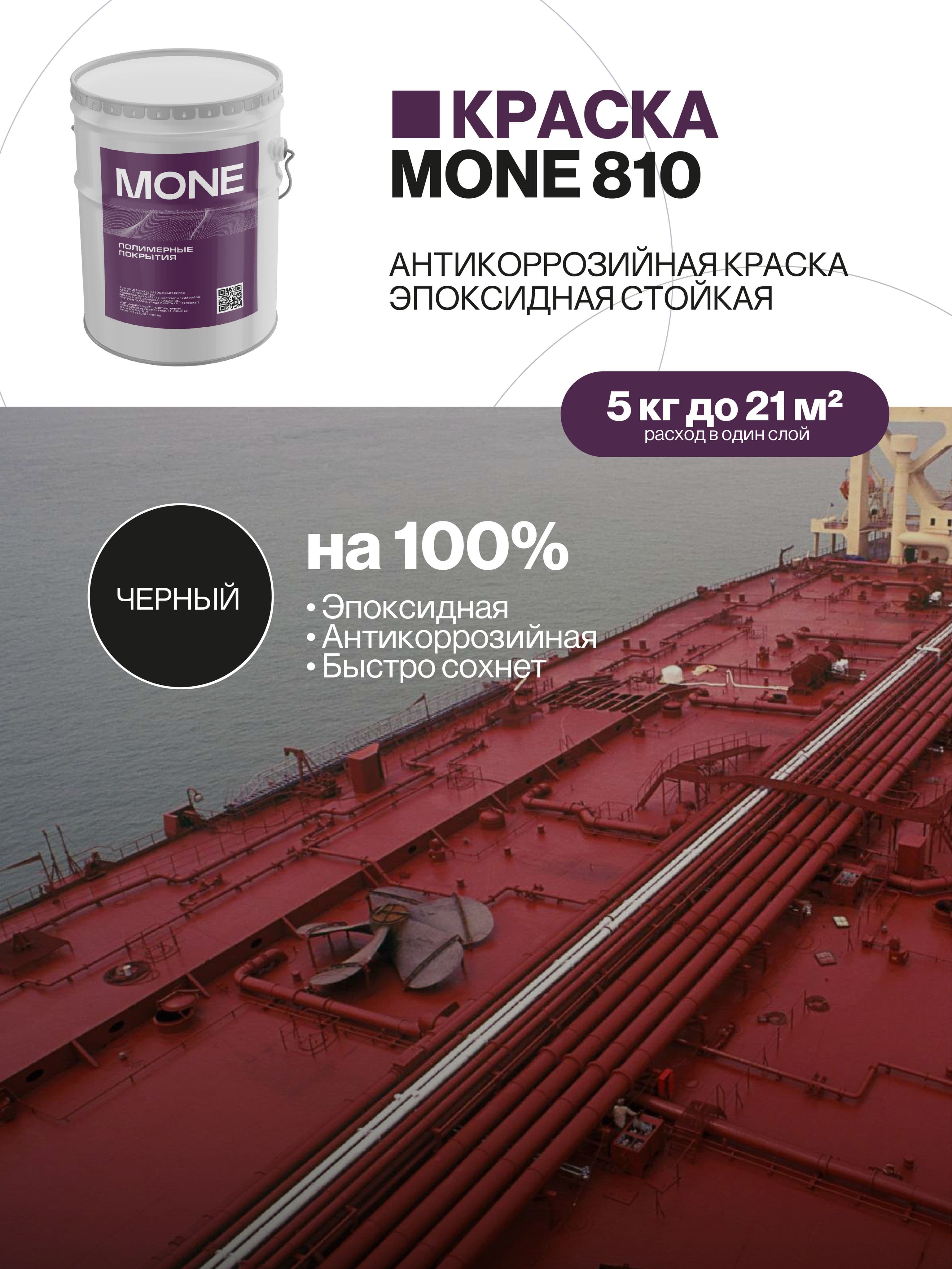 Краска по металлу, эпоксидное покрытие, черная, 5 кг